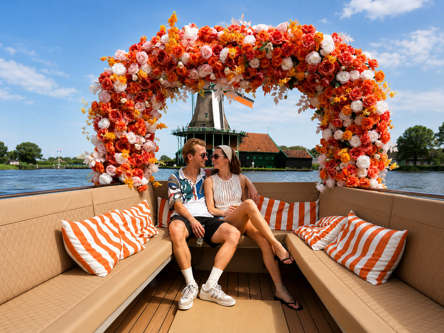 Flower photo cruise Zaanse Schans